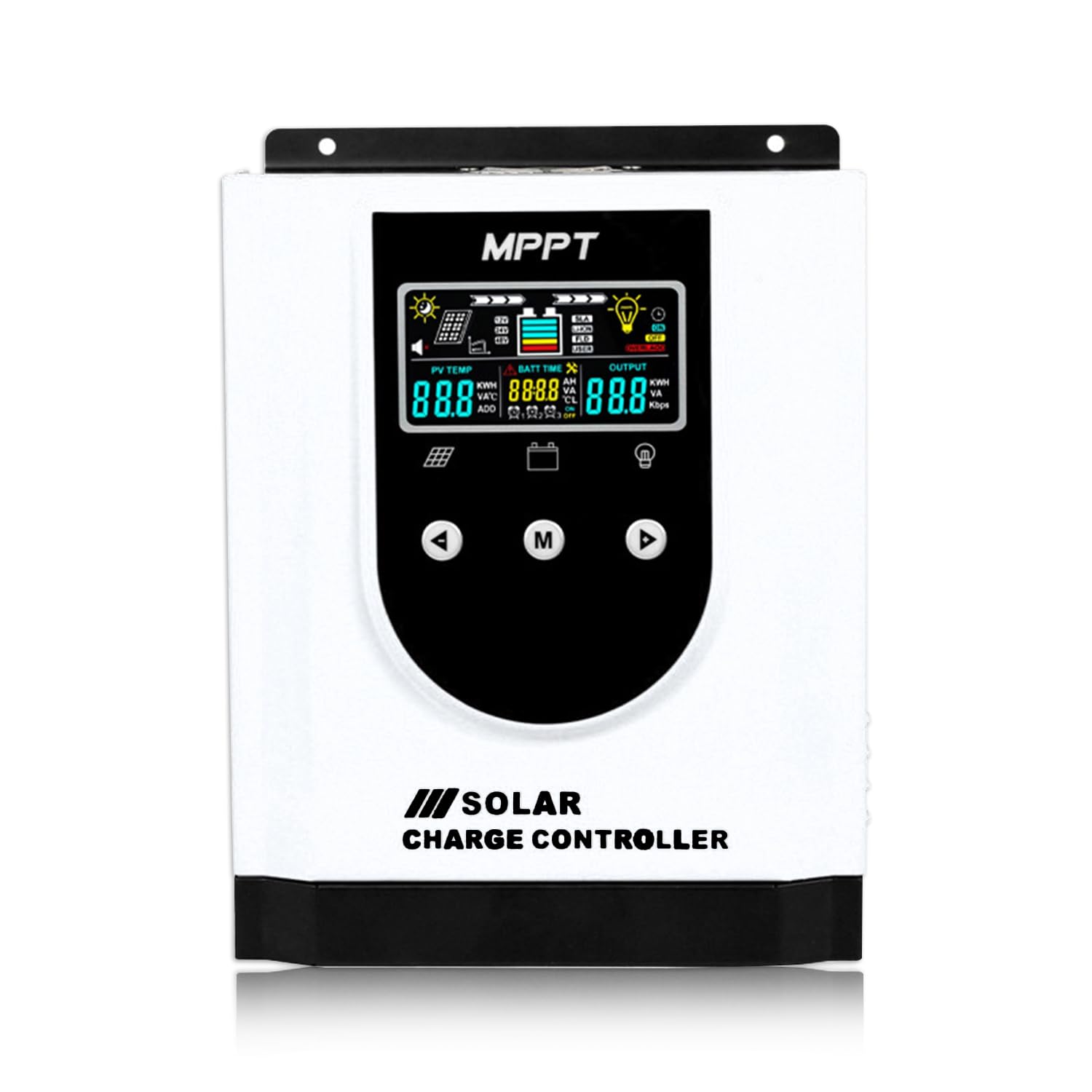 MPPT Solar Charge Controller, Intelligent Lithium Battery Regulator for Solar Panel with LCD Display 12V/24V amiciKart c0tmiz-hs.myshopify.com