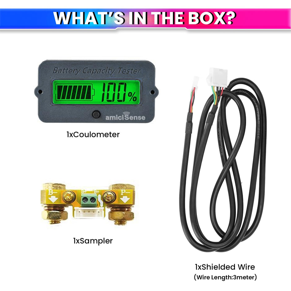 Coulometer 80V 100A True Battery Capacity Indicator Voltage Tester