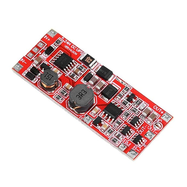 DC 12V/15V UPS Power Supply Module – 24W Backup with Step-Up Converter & Battery Protection