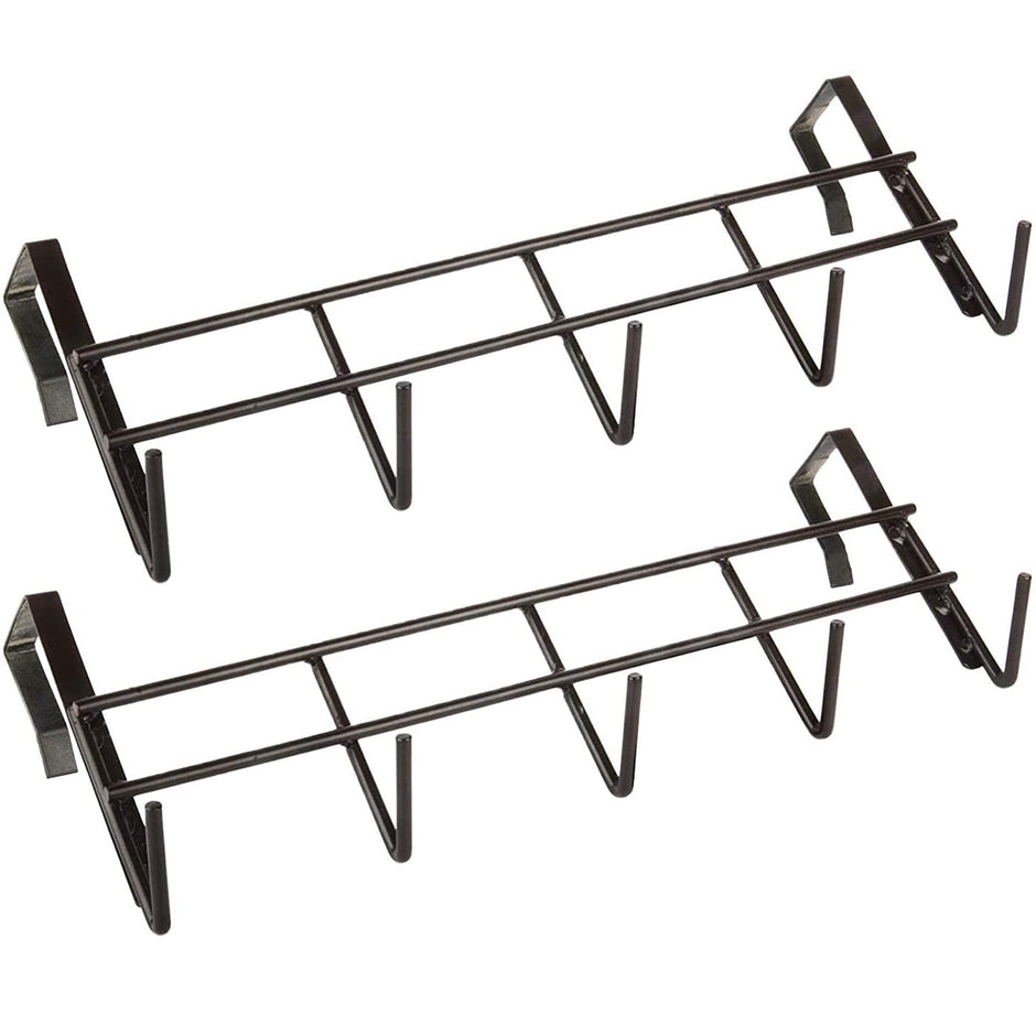 Over Door Hook Hanger- 5 Hooks, No Drill Steel Rack for 4 cm Thick Door amiciKart c0tmiz-hs.myshopify.com
