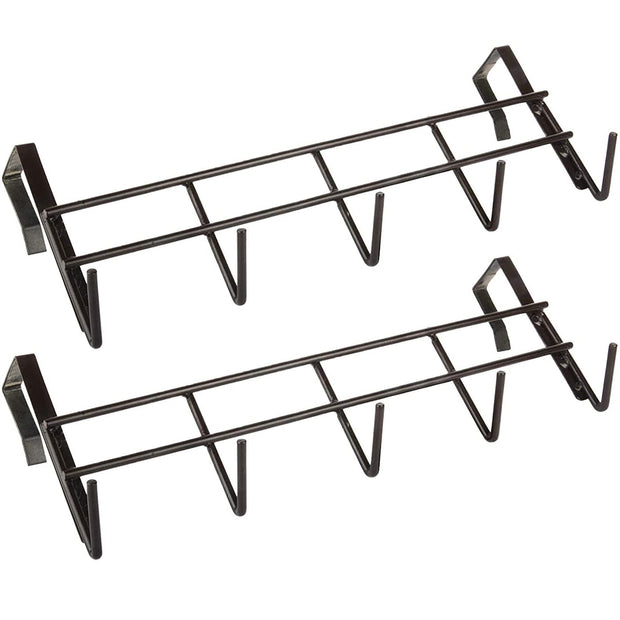 Over Door Hook Hanger- 5 Hooks, No Drill Steel Rack for 4 cm Thick Door amiciKart c0tmiz-hs.myshopify.com