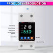 Automatic Over/Under Voltage & Overload Protection Device with Adjustable Settings, LED Display & Weather-Proof Cover