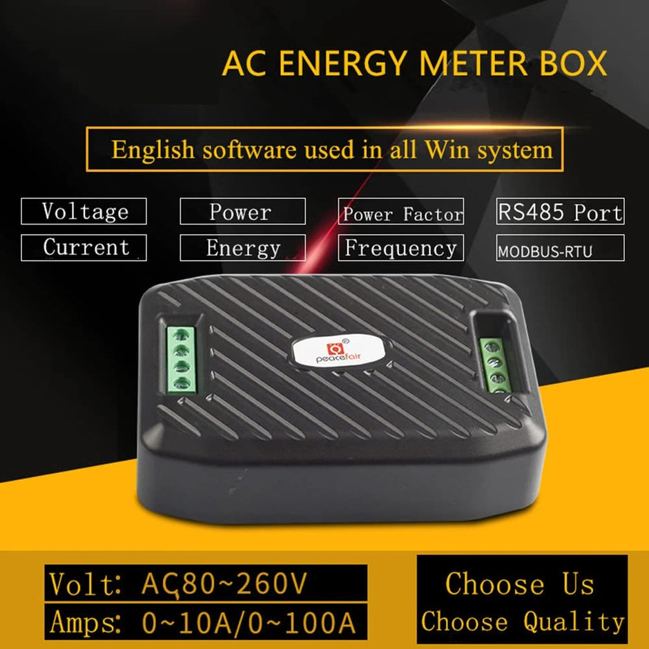 100A AC Energy Meter with RS485 Interface