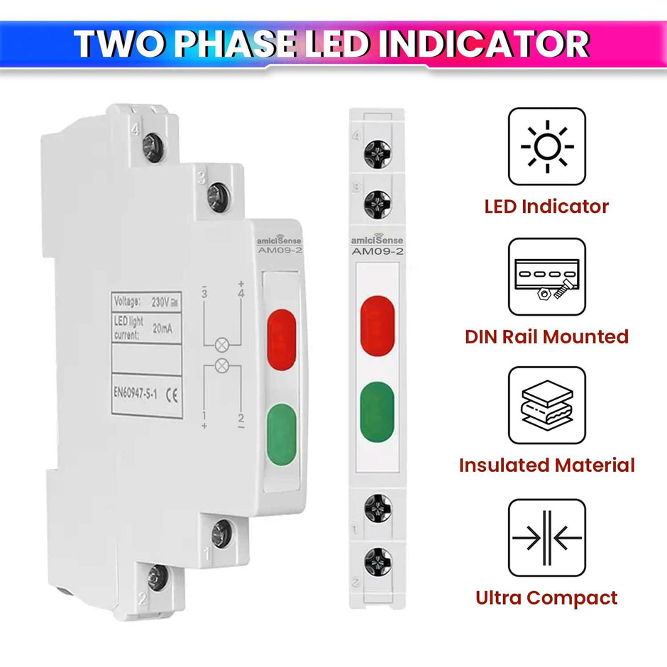 Ultra-Compact Phase Indicator – 230VAC, 1cm Wide with Color LED Indicator for Accurate Monitoring amiciKart c0tmiz-hs.myshopify.com