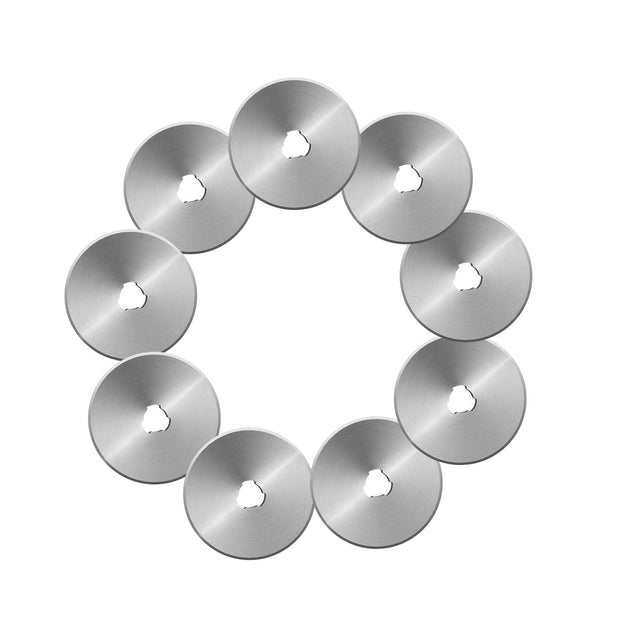 Useful Manual Sewing Roller Cutter Rotary Blade 45 mm with 10 Extra Blade for Quilters Sewing, Fabric, Paper, Leather amiciKart