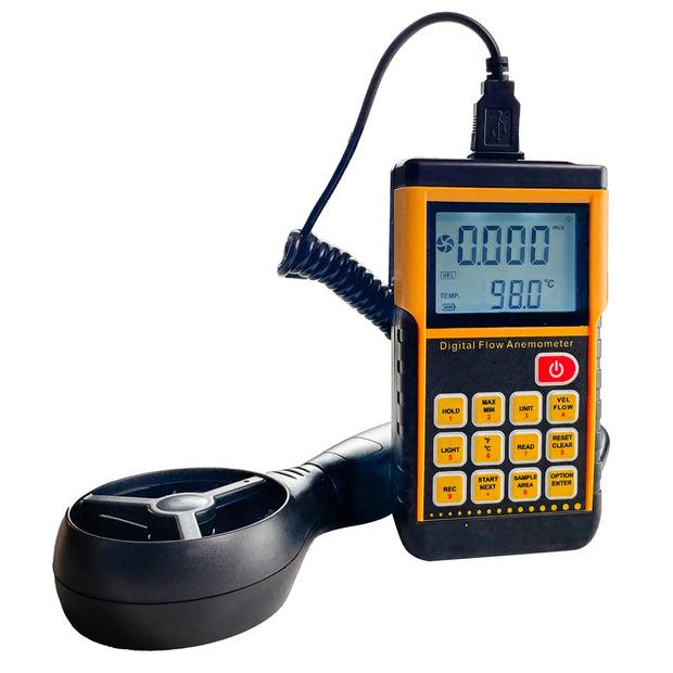 Digital Anemometer, Split-Type Wind Speed Meter with Max/Min/Avg and Data Record Function amiciKart  c0tmiz-hs.myshopify.com