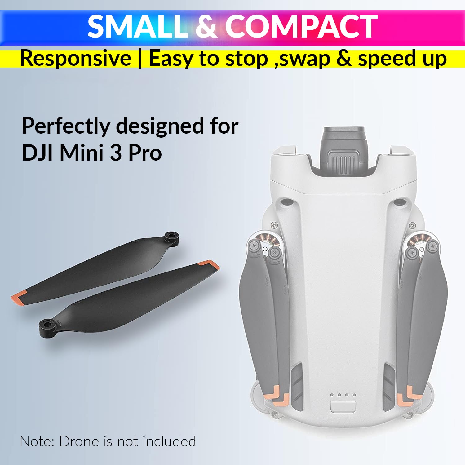 DJI Mini 3 Pro Drone Propellers, Low Noise Replacement Drone Wings, Dual Color amiciKart c0tmiz-hs.myshopify.com