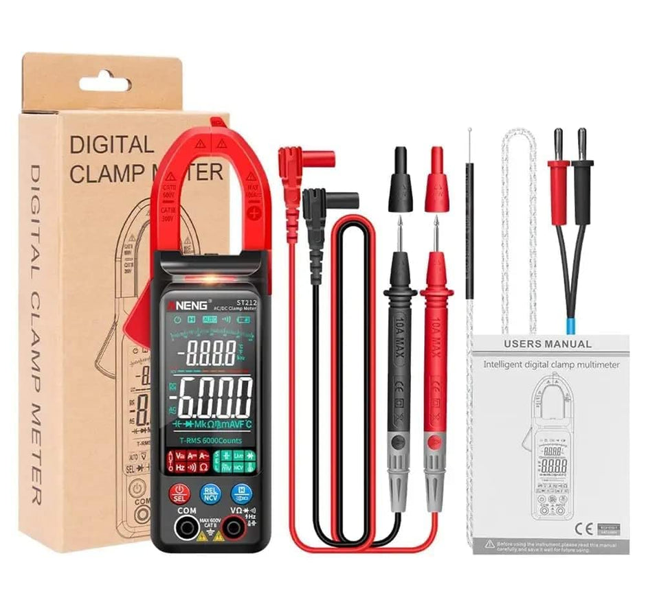 ST212 Digital Clamp Meter, 400A DC/AC TRMS Multimeter with 6000 Counts amiciKart