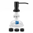 Kitchen Sink Soap Dispenser Built-in Countertop S.S Steel Dispenser Pump ( Black)