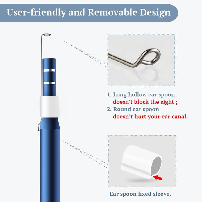 Ear Cleaning Endoscope with 1.3MP Camera and 6 LED