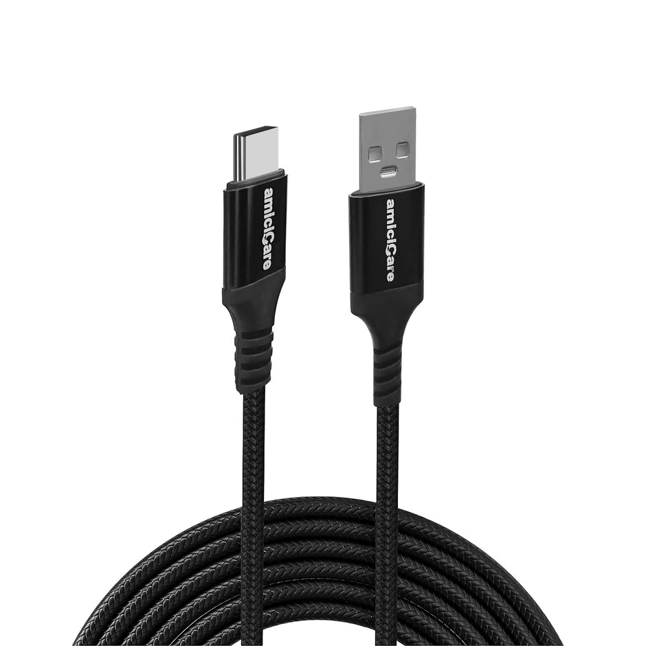 65W/5A Fast Charging Type-C Cable, 1m Long Braided Cable for Smartphone