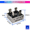Single-Phase Bridge Rectifier, Aluminum Case Converter for Welding, Solar & Industrial Use