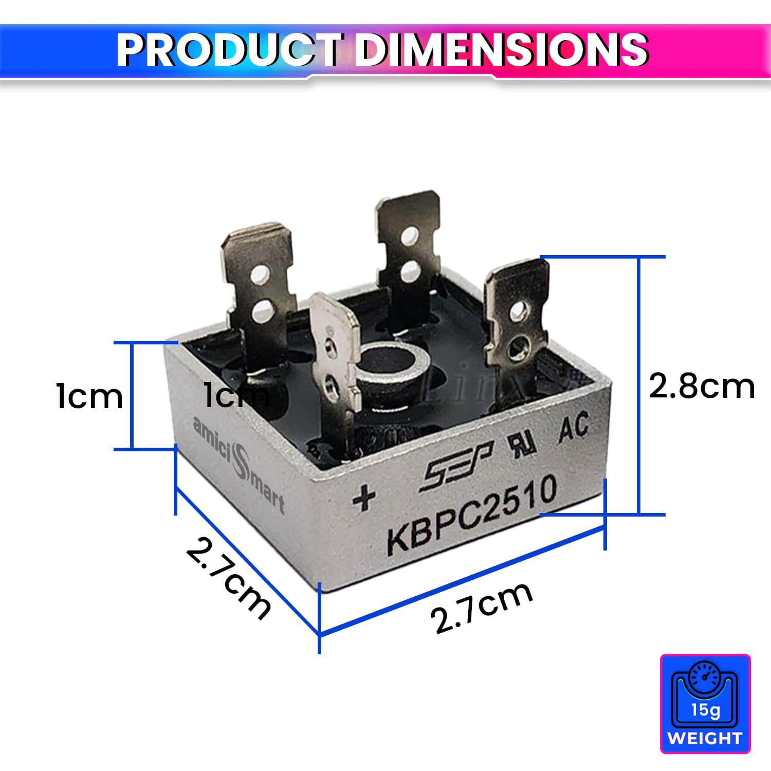 Single-Phase Bridge Rectifier, Aluminum Case Converter for Welding, Solar & Industrial Use