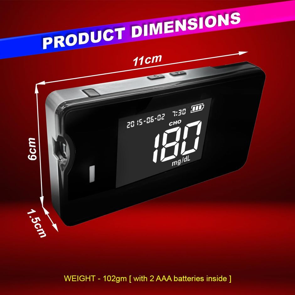 4 in 1 Health Monitoring Device, Cholesterol Hemoglobin Uric-Acid and ...