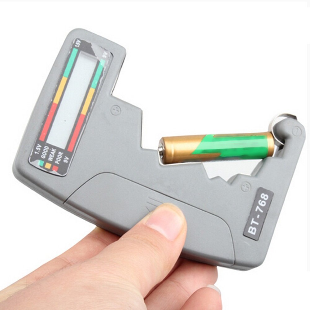 Universal LCD Battery Tester for 9V–1.5V C/AA/AAA Alkaline & Rechargeables Batteries– Grey amiciKart c0tmiz-hs.myshopify.com