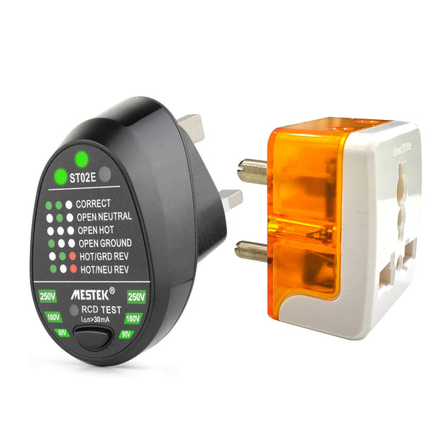 Rcd Electric Socket, Automatic Neutral Live Earth Wire Wall Plug Breakage Leakage Tester, 230Vac - Multicolor