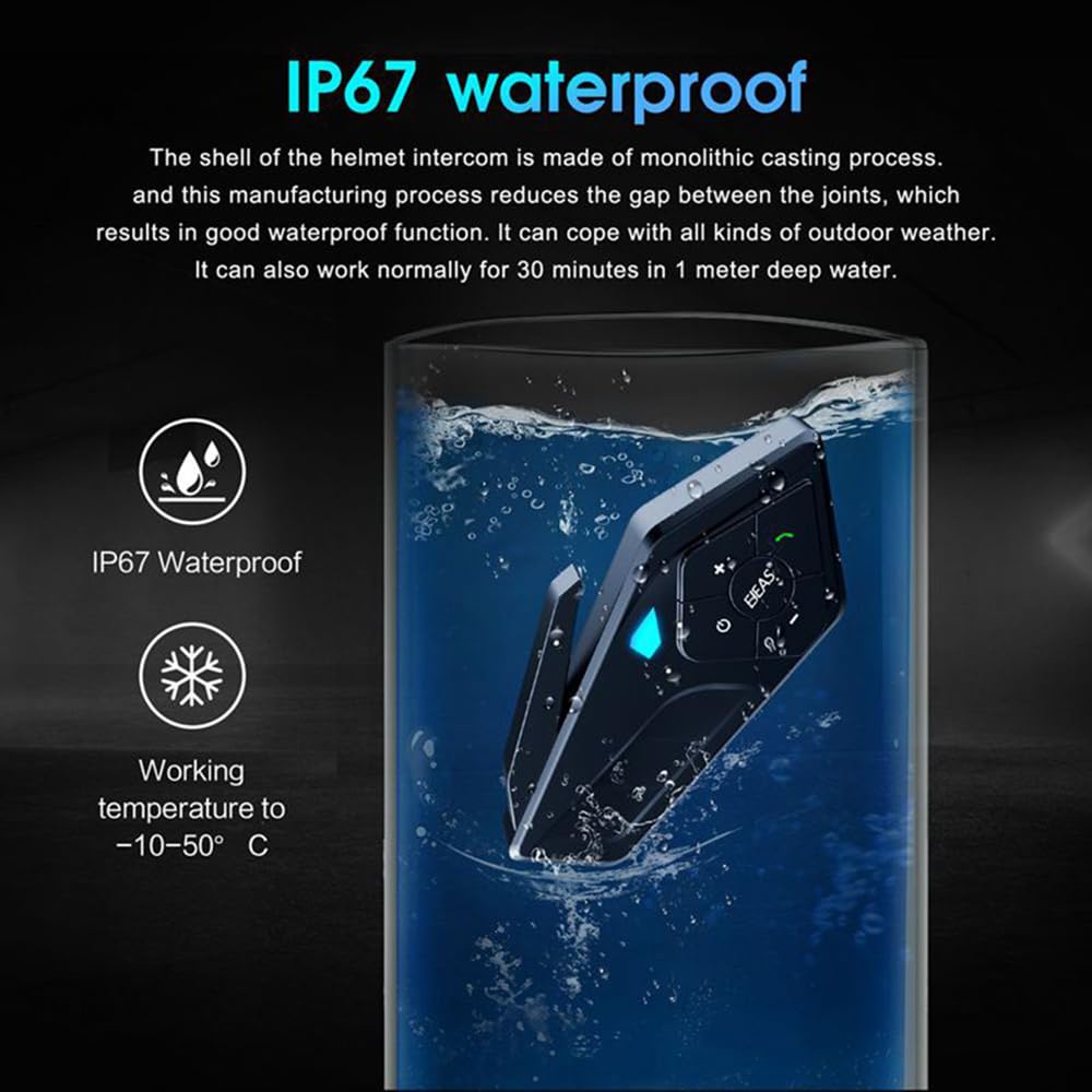 Ejeas E1-Pro Bluetooth Helmet On Ear Headset With Noise Reduction And Voice Assistant amiciKart c0tmiz-hs.myshopify.com