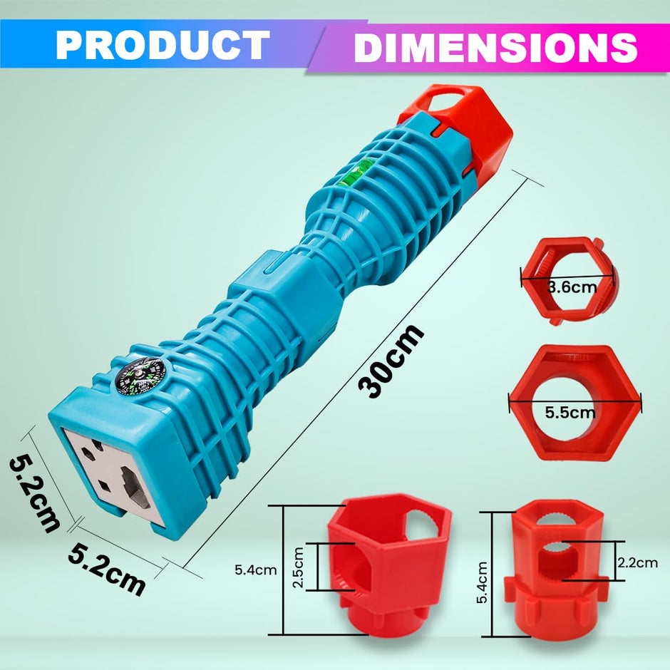 24 In 1 Wrench, Multi-Functional Plumbing Faucet -Under Sink Confined Area Installation Tool