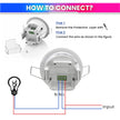 Automatic Motion Sensor Light Switch Adjustable LUX & Timer & Energy Saving
