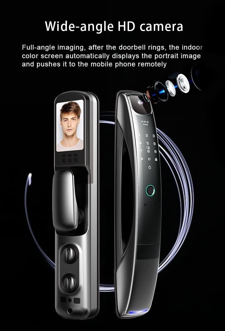 Intelligent WiFi Door Lock with Camera, Video Doorbell & Multiple Unlock Modes