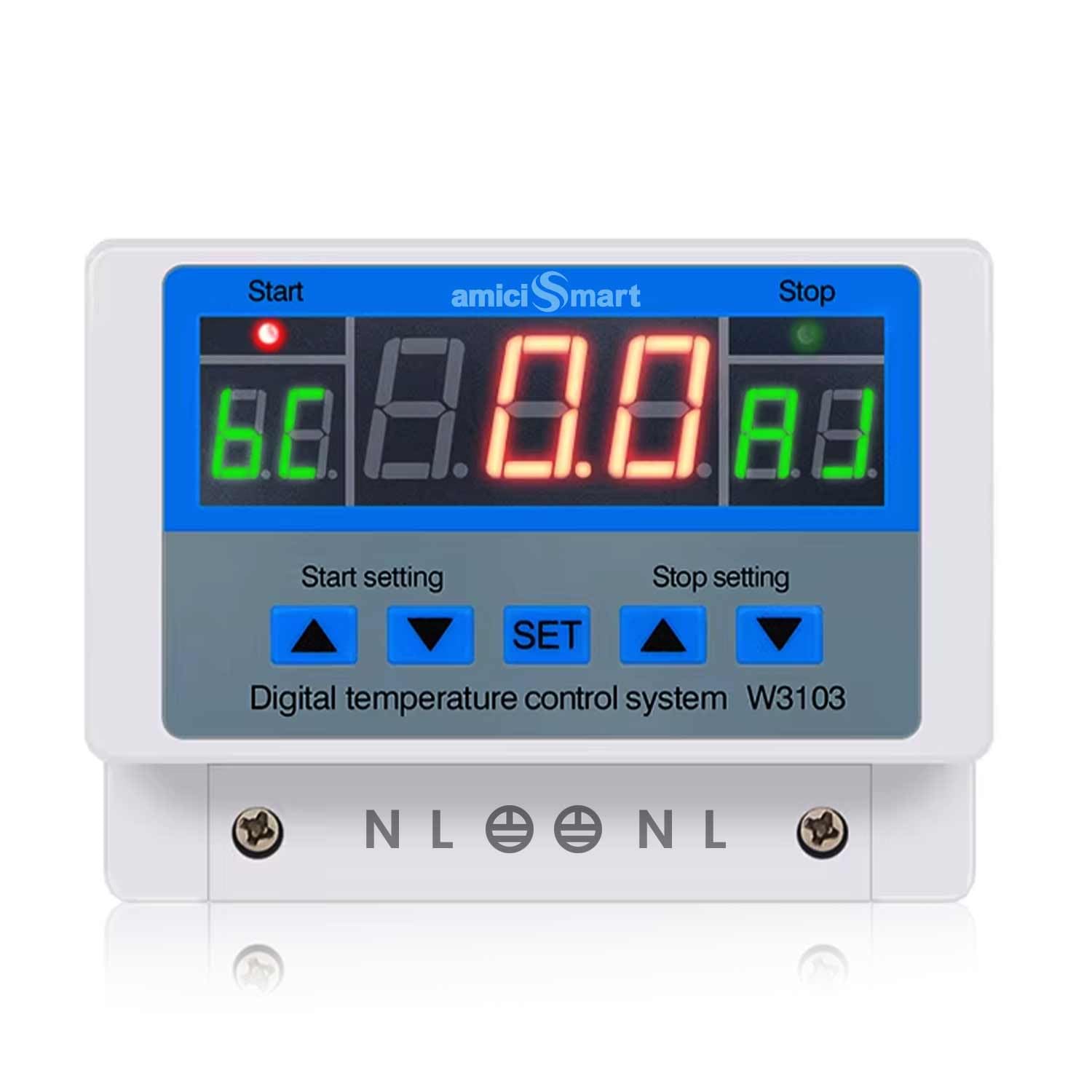 W3103 230V 30A Digital Temp Controller (-19–99°C) 5000W Thermostat ...