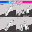 Keychain Pill Container, Aluminium Alloy Waterproof Storage Tube for Outdoor Travel amiciKart