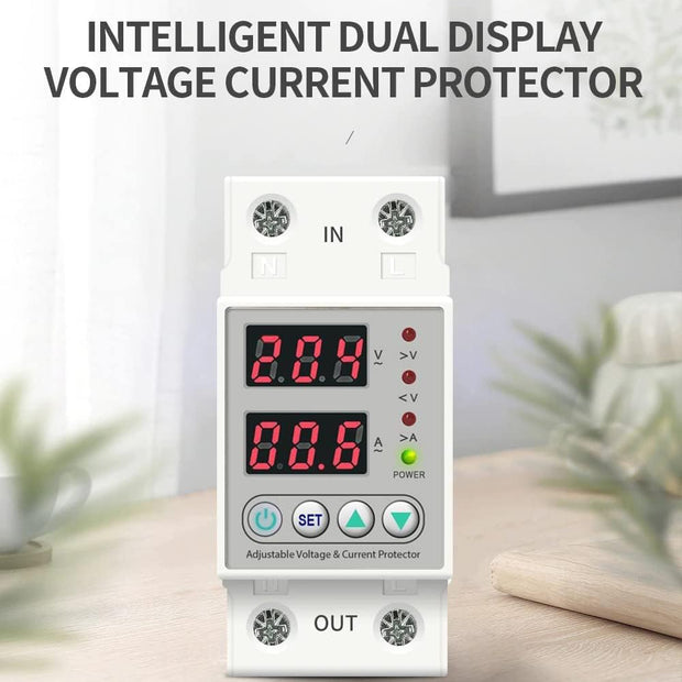 Single Phase Automatic Voltage Protector with Over/Under Voltage & Overload Protection with Auto-Reconnect & LED Display (80A) amiciKart c0tmiz-hs.myshopify.com