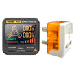 RCD Socket Tester Earth-Neutral-Line Wire Check with LED Display and Compact Plug-in Design