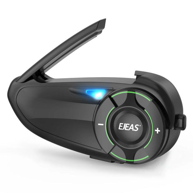 amiciAuto Open Ear Ejeas Q8 Mesh Helmet Intercom For Bikers-Connect 6 Riders,Cvc Noise Reduction With 3D Sound|Loud Speakers|Ip67 Rated|1000M Range