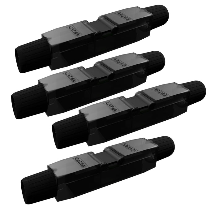 RJ45 Cat6A LAN Connector–Tool-less Extension Adapter for 23/24 AWG,Ethernet Cable