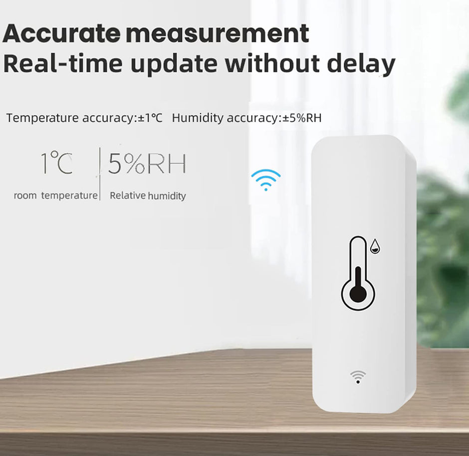 Wi-Fi Temperature & Humidity Analyzer Smart Thermo-Hygrometer with Real Time Monitoring & Alert Notification amiciKart c0tmiz-hs.myshopify.com