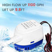 24V DC Bilge Pump, Intelligent Submersible Pump with Automatic On/Off Switch