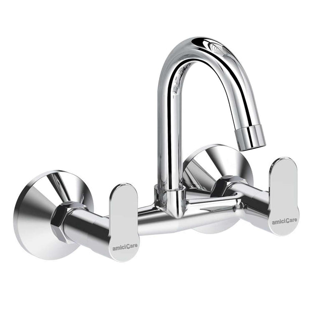 100% Pure Brass Sink Mixer Tap – Corrosion-Resistant Dual-Handle Hot & Cold Water Mixer amiciKart c0tmiz-hs.myshopify.com