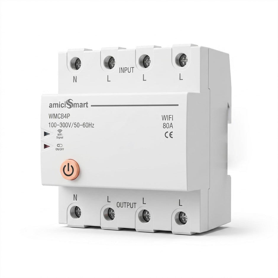 WiFi MCB, Circuit Breaker & Energy Meter with Over Voltage/Load Protection