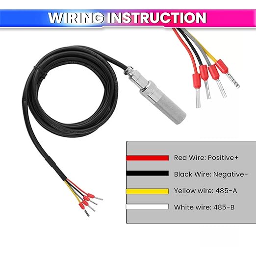 Digital RS485 Temp & Humidity Sensor – Waterproof Probe, -40°C to 120°C, Modbus RTU