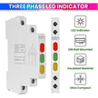 Ultra-Compact Phase Indicator – 230VAC, 1cm Wide with Color LED Indicator for Accurate Monitoring amiciKart