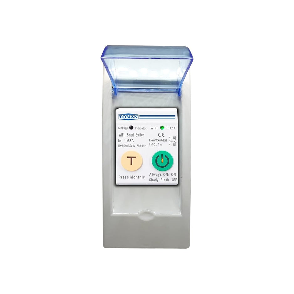 WiFi Smart MCB 63A with Energy Meter & Overload Protection, SmartLife App(63A with RS485 Port)