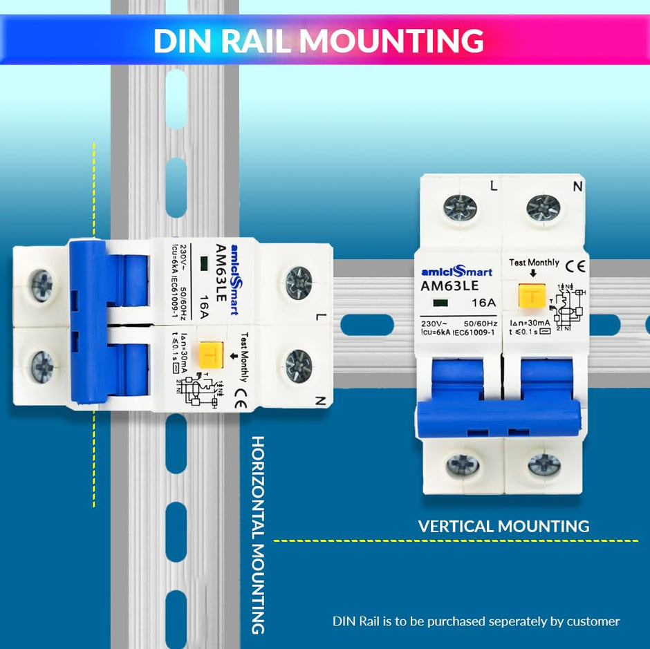 RCBO, 220V Residual Current Circuit Breaker with Leakage, Overcurrent & Short-Circuit Protection with Separate Leakage Control Switch
