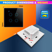 WiFi Touch Switch – 4 Gang, 230V/10A, Alexa/Google Compatible, Interlocking, SmartLife App amiciKart c0tmiz-hs.myshopify.com