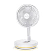 10-Inch Telescopic Rechargeable Stand Fan – 8-Speed Folding Fan with Remote & 9000mAh Battery