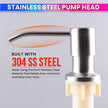 Kitchen Sink Soap Dispenser with 360° Rotating Pump & 300ml Bottle (SS Steel)