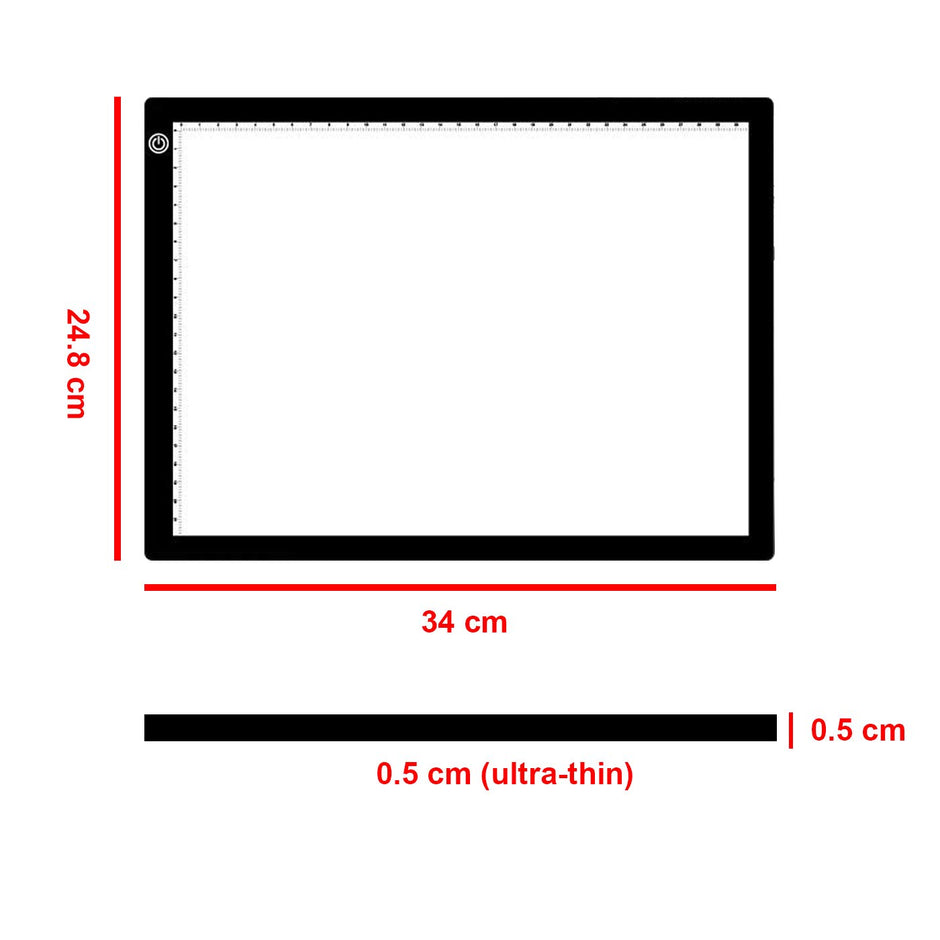 Ultra-Thin Portable LED Drawing Board A4 Size Tracing Board USB Powered
