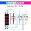 3-in-1 Ammeter | AC 80–500V 100A Current Tester | LED Display | 35mm DIN Rail