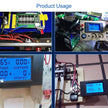 DC 4-in-1 Energy Meter, 6.5–100V 20A (2kW) Power Meter with Digital Display & Blue Backlight