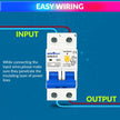 32A RCBO Circuit Breaker Leakage, Overcurrent & Short-Circuit Protection with Leakage On/Off Switch
