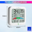 Digital Hygrometer Thermometer for Indoor Temperature & Humidity Monitor Weather Station with LCD Display & Backlight amiciKart