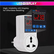 Socket Voltage Protector 16A Load Capacity with 6A Plug Over & Under Voltage Protection with LED Display