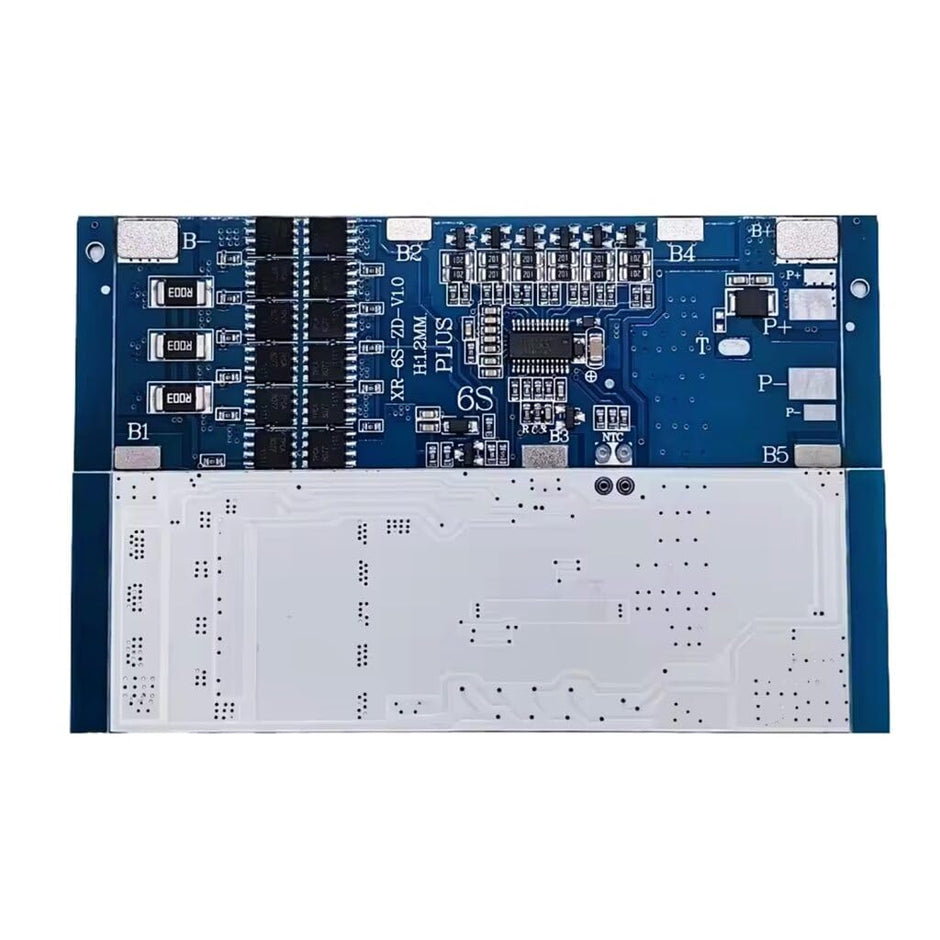 Smart Battery Management System Active Balancer Board with 24V 6S 30A Heavy-Duty BMS Protection Board for Li-Ion