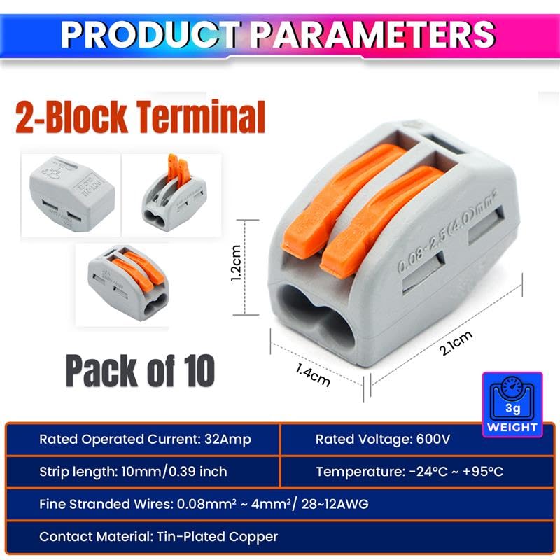 Fast Wire Clip Connector – Quick Disconnect, Tool-Free Installation amiciKart c0tmiz-hs.myshopify.com