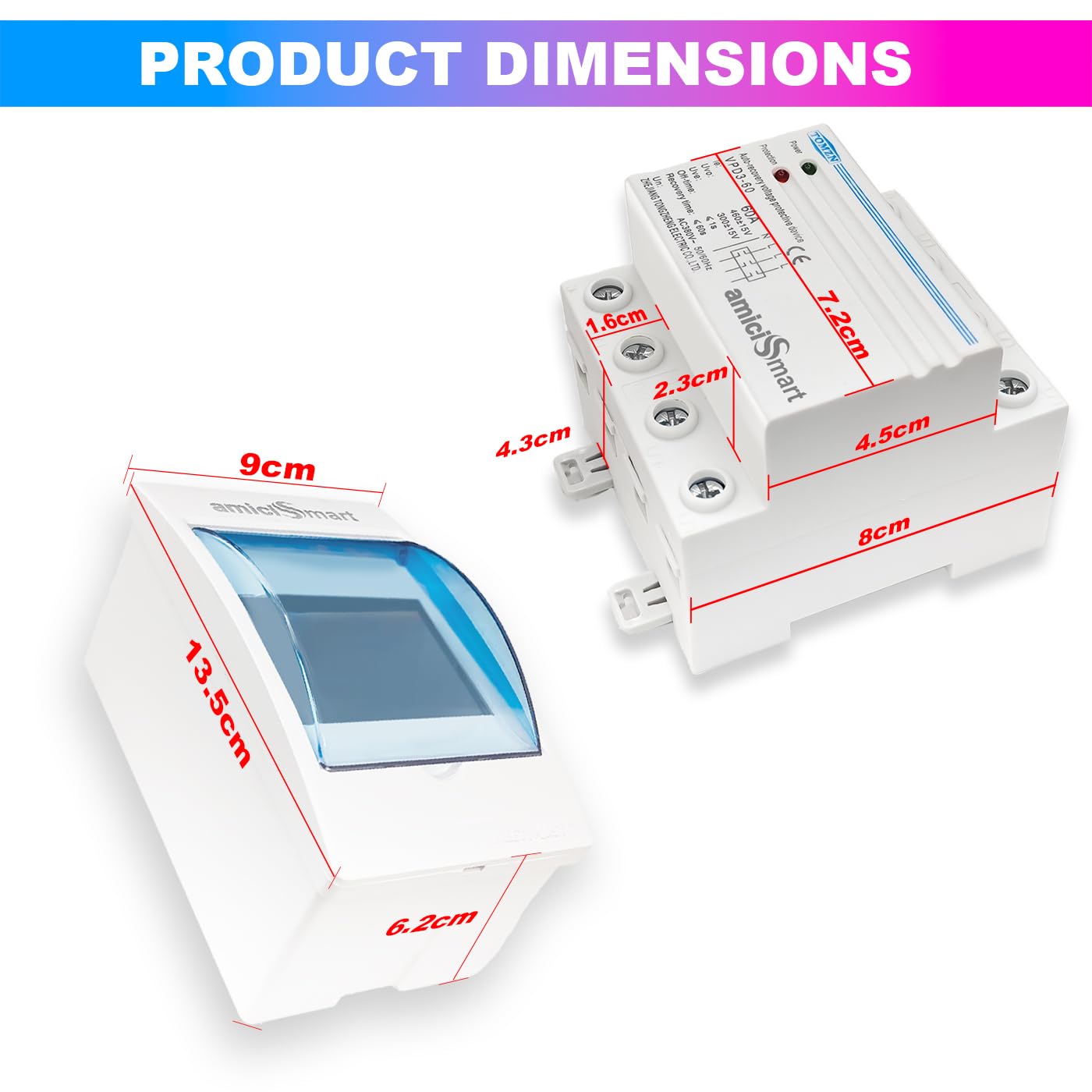 Automatic Over/Under Voltage Protector with Auto Re-Connect 4 Wire Din-Rail Mounted 3 Phase 380V, 60A amiciKart c0tmiz-hs.myshopify.com